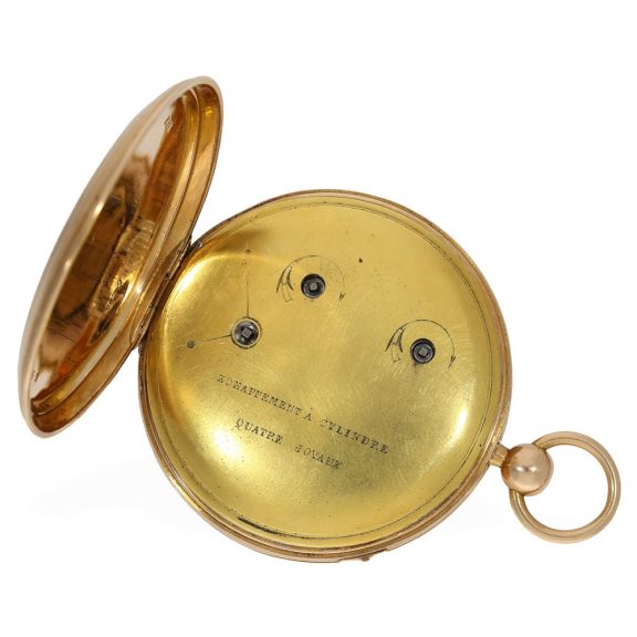 Technically interesting probably Swiss 18 Carat gold watch Circa 1820 Technically interesting probably Swiss 18 Carat gold watch Circa 1820