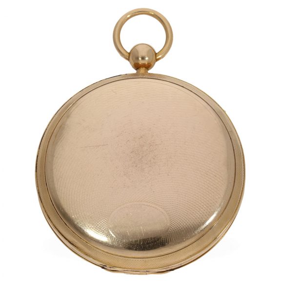 Technically interesting probably Swiss 18 Carat gold watch Circa 1820 Technically interesting probably Swiss 18 Carat gold watch Circa 1820