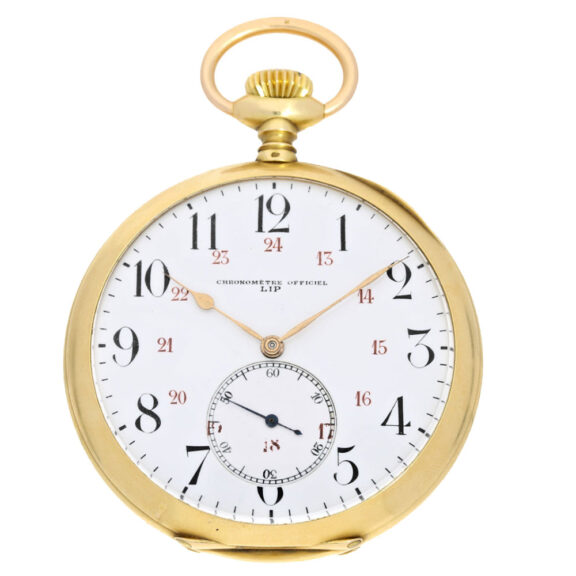 French rare 18 carat gold deck watch chronometer Circa 1900 French rare 18 carat gold deck watch chronometer Circa 1900