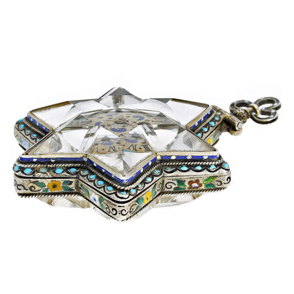 Swiss rare rock crystal star-shaped form watch Circa 1752-1823 Swiss rare rock crystal star-shaped form watch Circa 1752-1823