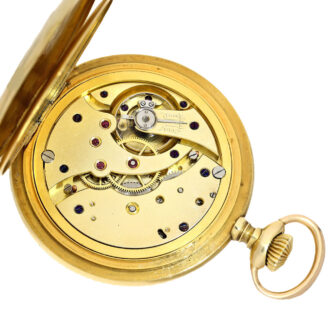 French rare 18 carat gold deck watch chronometer Circa 1900 French rare 18 carat gold deck watch chronometer Circa 1900