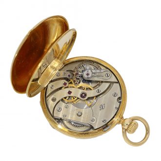 Swiss very fine 18 Carat gold precision pocket watch Circa 1870