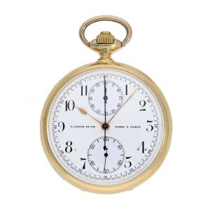 French 18 carat gold anker chronometer watch Circa 1905