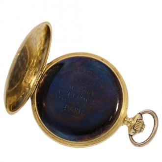 French 18 carat gold anker chronometer watch Circa 1905