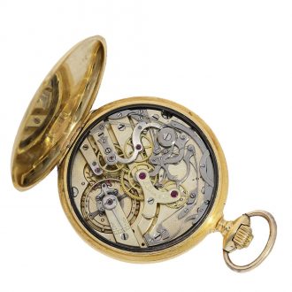 French 18 carat gold anker chronometer watch Circa 1905