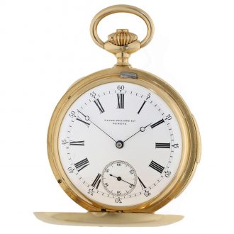 Swiss 18K gold quarter repeating lever watch Circa 1890