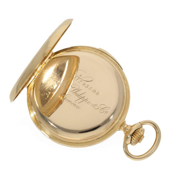 Swiss 18K gold quarter repeating lever watch Circa 1890 Swiss 18K gold quarter repeating lever watch Circa 1890