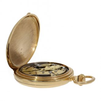 Swiss 18K gold quarter repeating lever watch Circa 1890