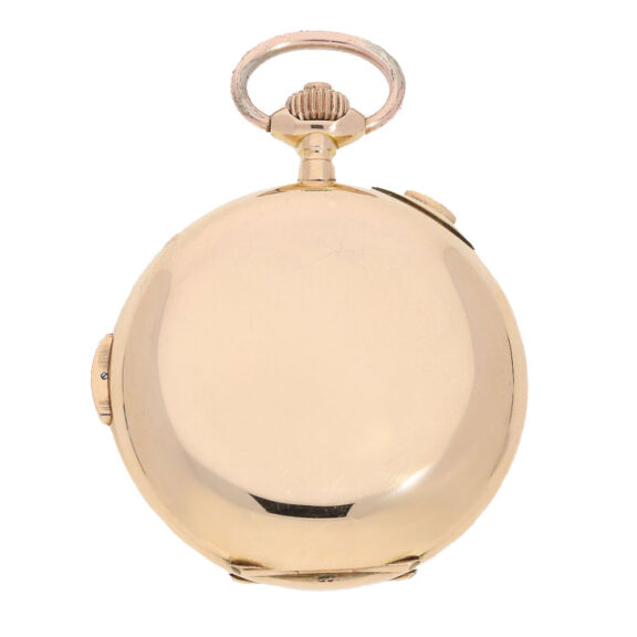 German gold repeating watch with chronograph Circa 1900 German gold repeating watch with chronograph Circa 1900
