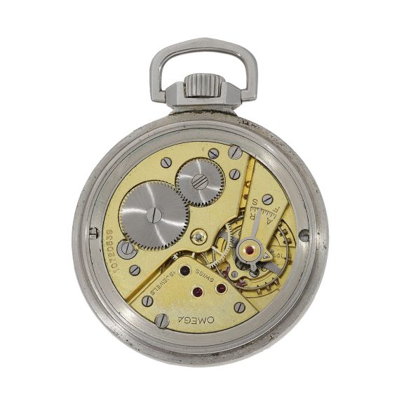 Swiss stainless steel waterproof pocket watch Circa 1950 Swiss stainless steel waterproof pocket watch Circa 1950