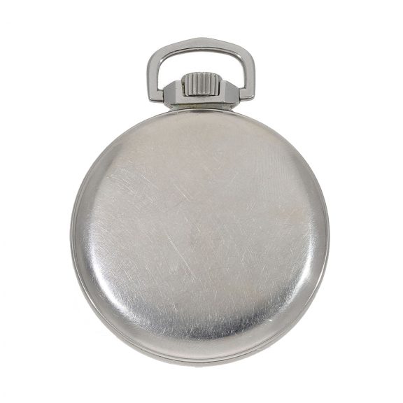 Swiss stainless steel waterproof pocket watch Circa 1950 Swiss stainless steel waterproof pocket watch Circa 1950