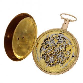 Skeletonized 18 Carat red gold Swiss watch with ‘comma’ escapement Circa 1820 Skeletonized 18 Carat red gold Swiss watch with ‘comma’ escapement Circa 1820