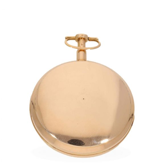 French 18 carat gold verge watch with striking mechanism Circa 1800 French 18 carat gold verge watch with striking mechanism Circa 1800