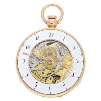 French quarters and hours repeating pocket watch Circa 1810