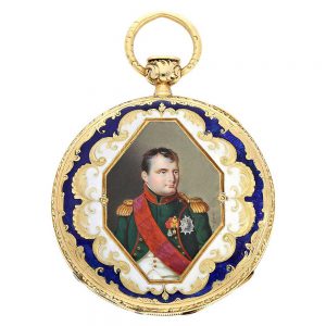 Swiss gold Lepine repeater with portrait of Napoleon Circa 1820