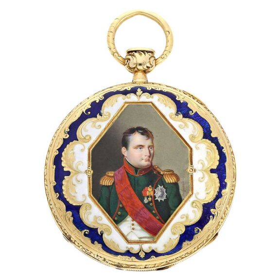 Swiss gold Lepine repeater with portrait of Napoleon Circa 1820