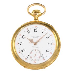 Swiss fine Patek Philippe gold Ankerchronometer Circa 1891