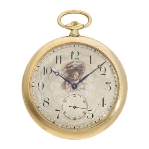 French 18K gold watch made for the Mexican market Circa 1910