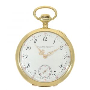 Swiss 18 carat gold historically interesting Art Nouveau watch Circa 1909