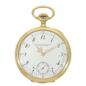 Swiss 18 carat gold historically interesting Art Nouveau watch Circa 1909