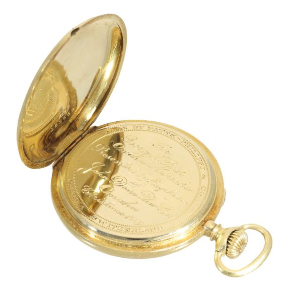 Swiss 18 carat gold historically interesting Art Nouveau watch Circa 1909 Swiss 18 carat gold historically interesting Art Nouveau watch Circa 1909