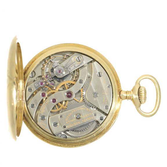 Swiss 18 carat gold historically interesting Art Nouveau watch Circa 1909 Swiss 18 carat gold historically interesting Art Nouveau watch Circa 1909