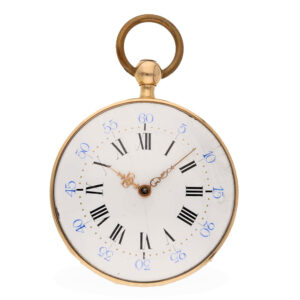 French 18 carat gold lépine watch with cylinder escapement Circa 1800