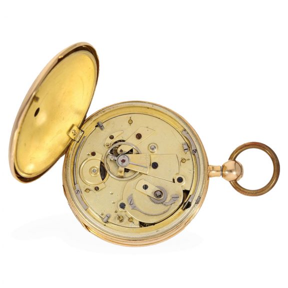 French 18 carat gold lépine watch with cylinder escapement Circa 1800 French 18 carat gold lépine watch with cylinder escapement Circa 1800