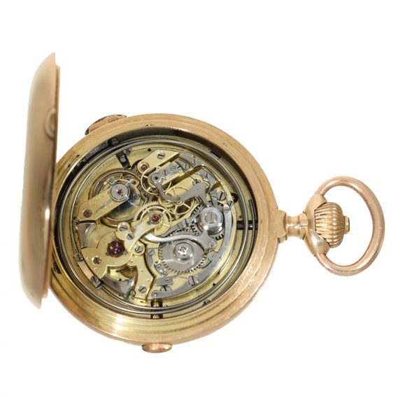 Swiss 14 carat gold hunter cased pocket watch Circa 1900 Swiss 14 carat gold hunter cased pocket watch Circa 1900