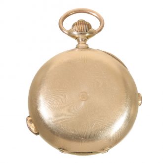 Swiss 14 carat gold hunter cased pocket watch Circa 1900