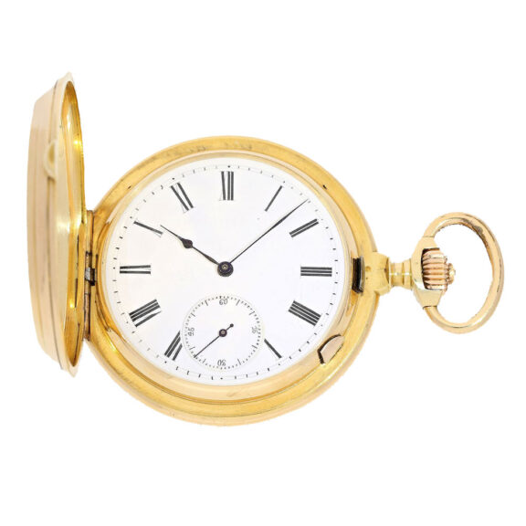 Swiss pocket watch with pivoted detent escapement Circa 1870