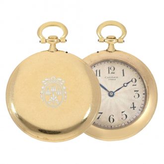 French smallest known 18K gold knife edge watch Circa 1905