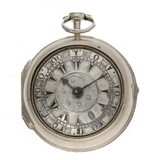 Italian silver pair cased verge watch for the Ottoman market Circa 1740