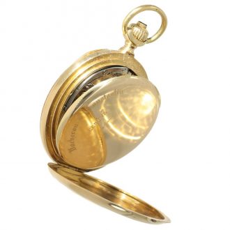 Swiss 18 carat gold open faced lever chronograph Circa 1905