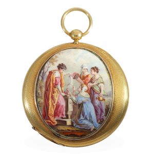 Swiss 18 carat gold unusually large Bagnolet Lépine watch Circa 1830