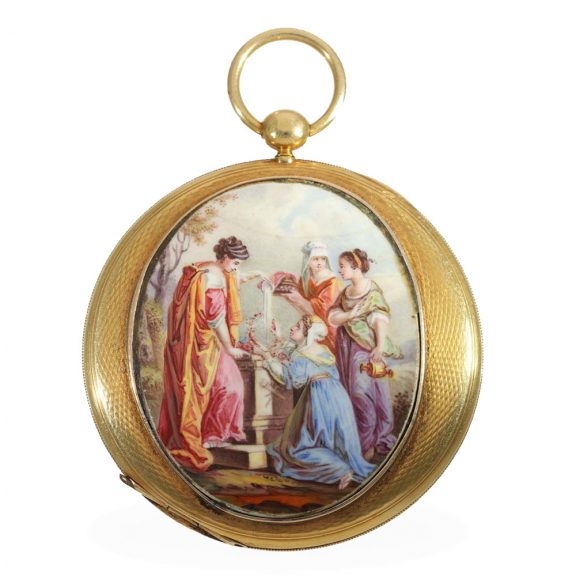 Swiss 18 carat gold unusually large Bagnolet Lépine watch Circa 1830