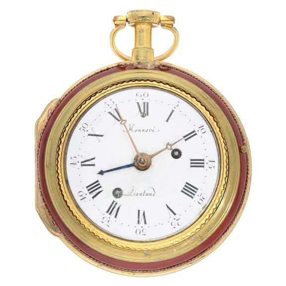 French complicated pair cased watch with alarm Circa 1790