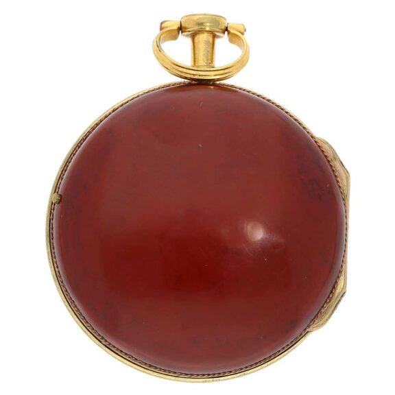 French complicated pair cased watch with alarm Circa 1790 French complicated pair cased watch with alarm Circa 1790