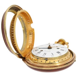 French complicated pair cased watch with alarm Circa 1790