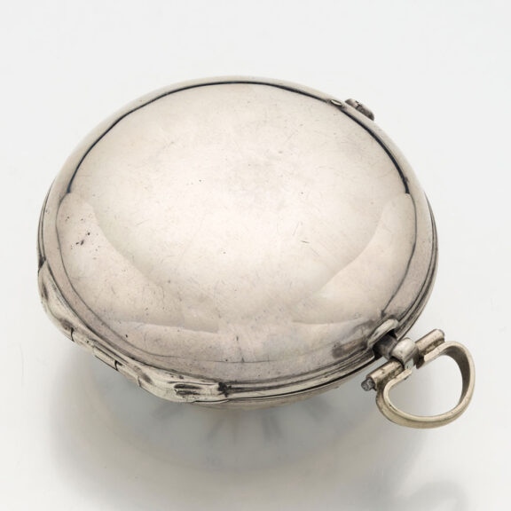 Dutch silver verge watch with mock pendulum Circa 1750 Dutch silver verge watch with mock pendulum Circa 1750