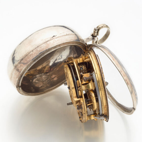 Dutch silver verge watch with mock pendulum Circa 1750 Dutch silver verge watch with mock pendulum Circa 1750