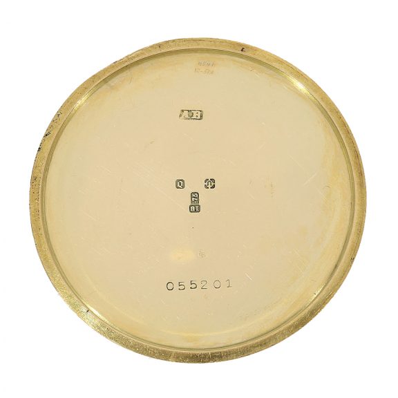 Swiss 18 Carat gold dress watch with ruby setting Circa 1951 Swiss 18 Carat gold dress watch with ruby setting Circa 1951