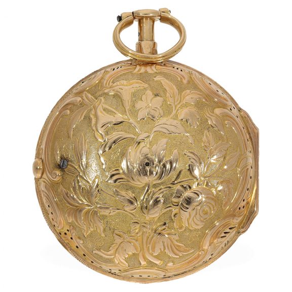 French 18 Carat gold watch with rare repeater Circa 1750 French 18 Carat gold watch with rare repeater Circa 1750