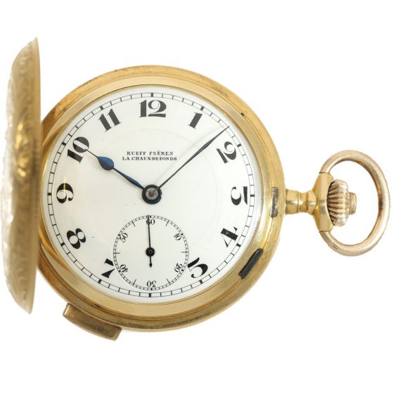 Swiss 18 carat gold full hunter cased minute repeater watch Circa 1910