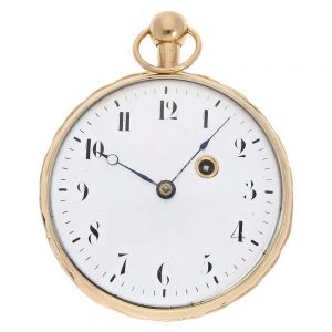 French gold repeater with hidden erotic automaton Circa 1820