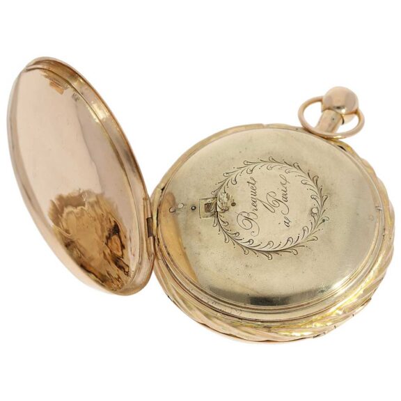 French gold repeater with hidden erotic automaton Circa 1820 French gold repeater with hidden erotic automaton Circa 1820