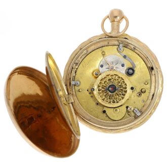 French gold repeater with hidden erotic automaton Circa 1820