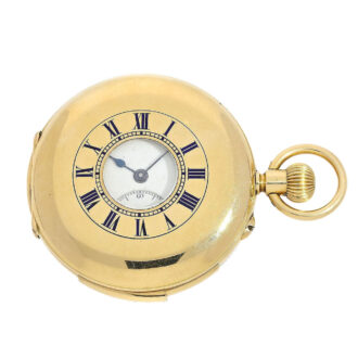 Swiss exquisite gold minute repeating pocket watch Circa 1905