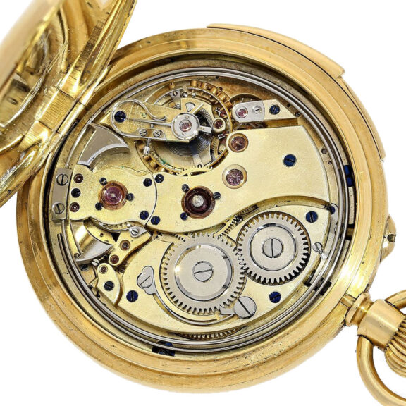 Swiss exquisite gold minute repeating pocket watch Circa 1905 Swiss exquisite gold minute repeating pocket watch Circa 1905