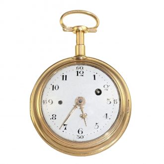 High quality French 20 Carat gold and agate pocket watch Circa 1770